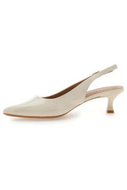 Décolleté Beige chiaro vernice slingback tacco medio FDS246C-MON DIEU