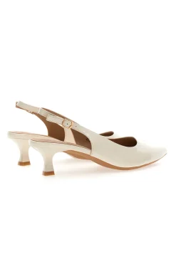 Décolleté Beige chiaro vernice slingback tacco medio FDS246C-MON DIEU