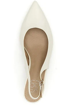 Décolleté Beige chiaro vernice slingback tacco medio FDS246C-MON DIEU