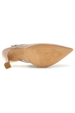 Décolleté beige con cinturino 100-FRANCESCA GRITTI