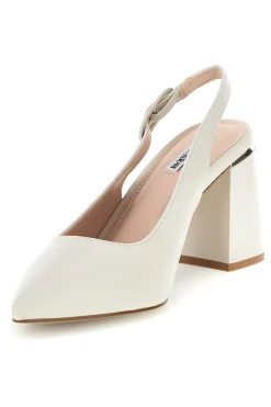Décolleté beige con cinturino slingback tacco largo Burani 51882c1235-MARIELLA BURANI Discount