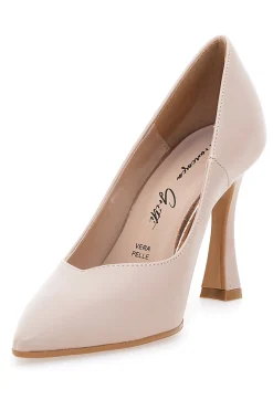 Décolleté beige con tacco 157-FRANCESCA GRITTI