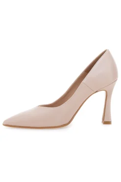 Décolleté beige con tacco 157-FRANCESCA GRITTI