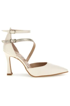 Décolleté beige in vera pelle con cinturino 194-FRANCESCA GRITTI Sale