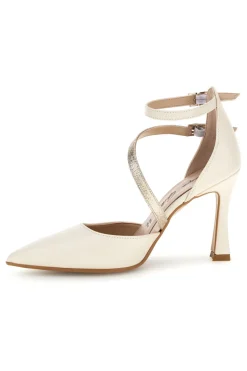 Décolleté beige in vera pelle con cinturino 194-FRANCESCA GRITTI Sale