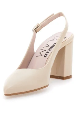 Décolleté Beige Slingback con Tacco Medio 2264-PITTARELLO GLAM Online