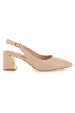 Décolleté Beige slingback tacco medio DQ50233-MON DIEU Online