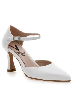 Décolleté bianche con cinturino alla caviglia Made in Italy Pittarello 4373-PITTARELLO VERA Outlet