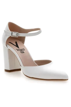 Décolleté bianche con cinturino alla caviglia Made in Italy 4615-PITTARELLO VERA Online