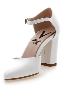 Décolleté bianche con cinturino alla caviglia Made in Italy 4615-PITTARELLO VERA Online