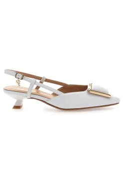Décolleté Bianche Con Cinturino e Tacco Ferre F212-FERRE' Outlet