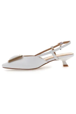 Décolleté Bianche Con Cinturino e Tacco Ferre F212-FERRE' Outlet