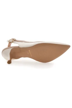 Décolleté Burro e Nude Con Doppio Cinturino 1706-PITTARELLO COUTURE New