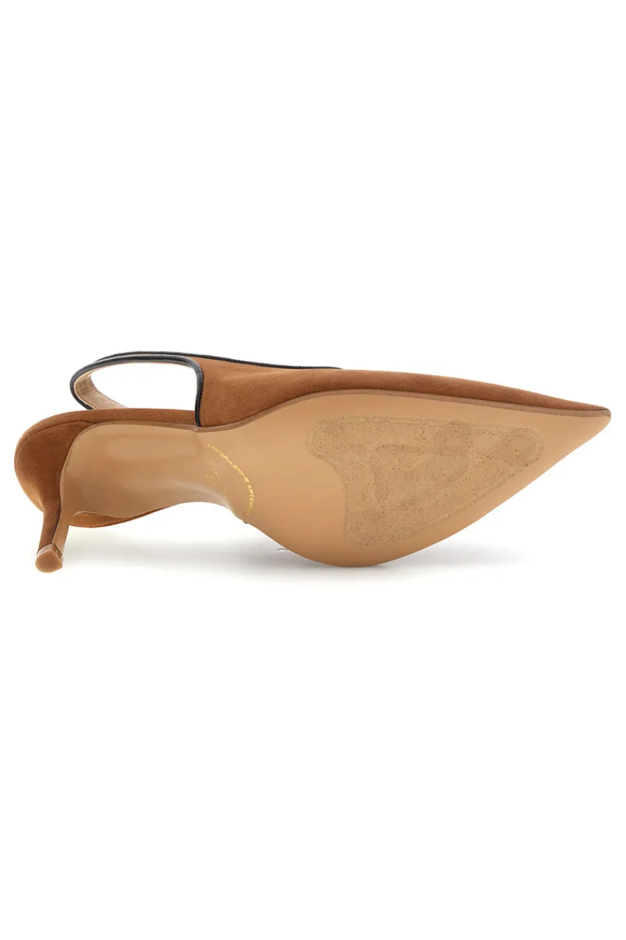 Décolleté color cuoio con cinturino slingback Lavorazione artigianale Made in Italy P0701-FRANCESCA GRITTI Hot