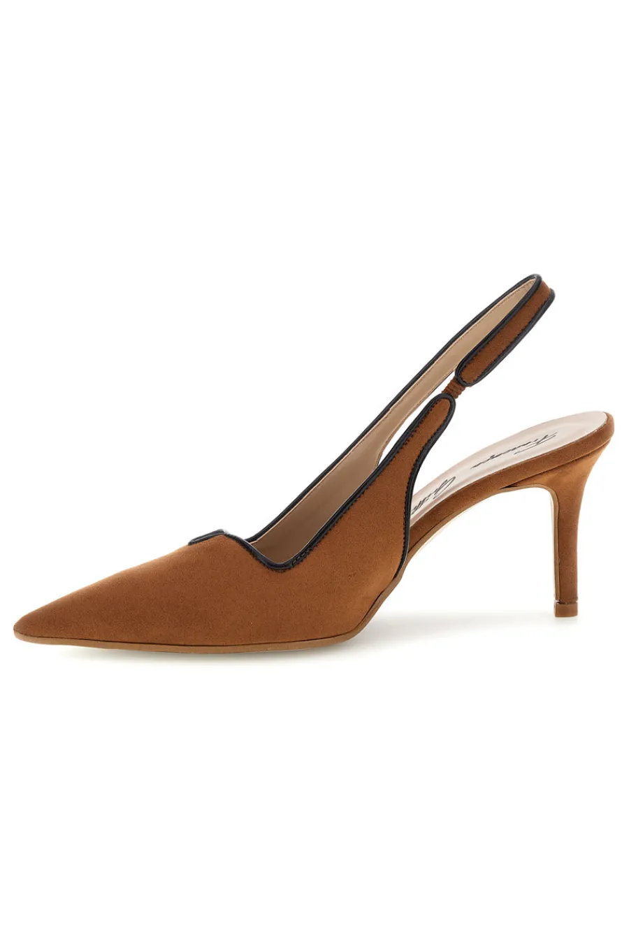Décolleté color cuoio con cinturino slingback Lavorazione artigianale Made in Italy P0701-FRANCESCA GRITTI Hot
