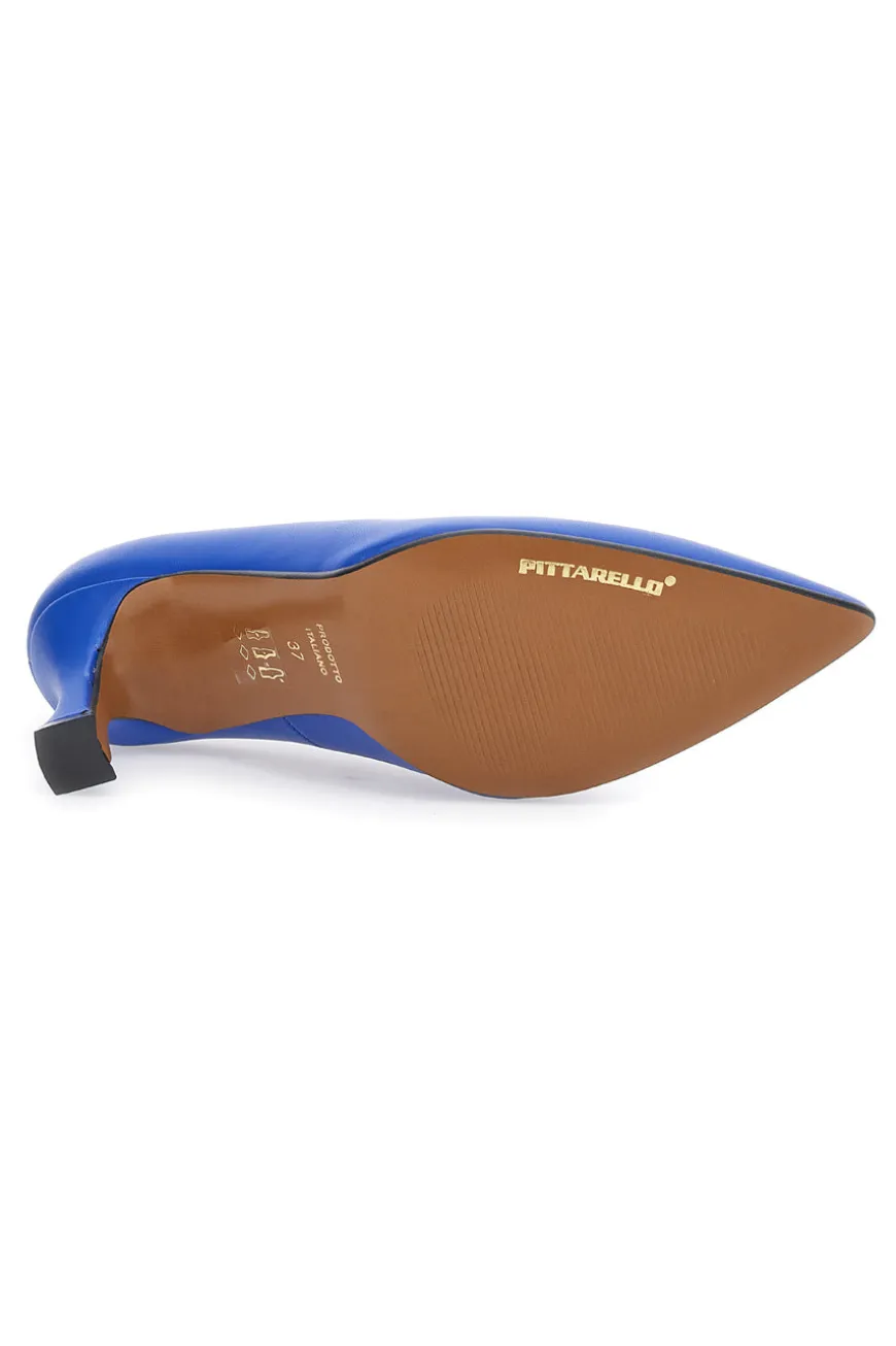 Décolleté con tacco a Rocchetto Pittarello Couture 125 Blu