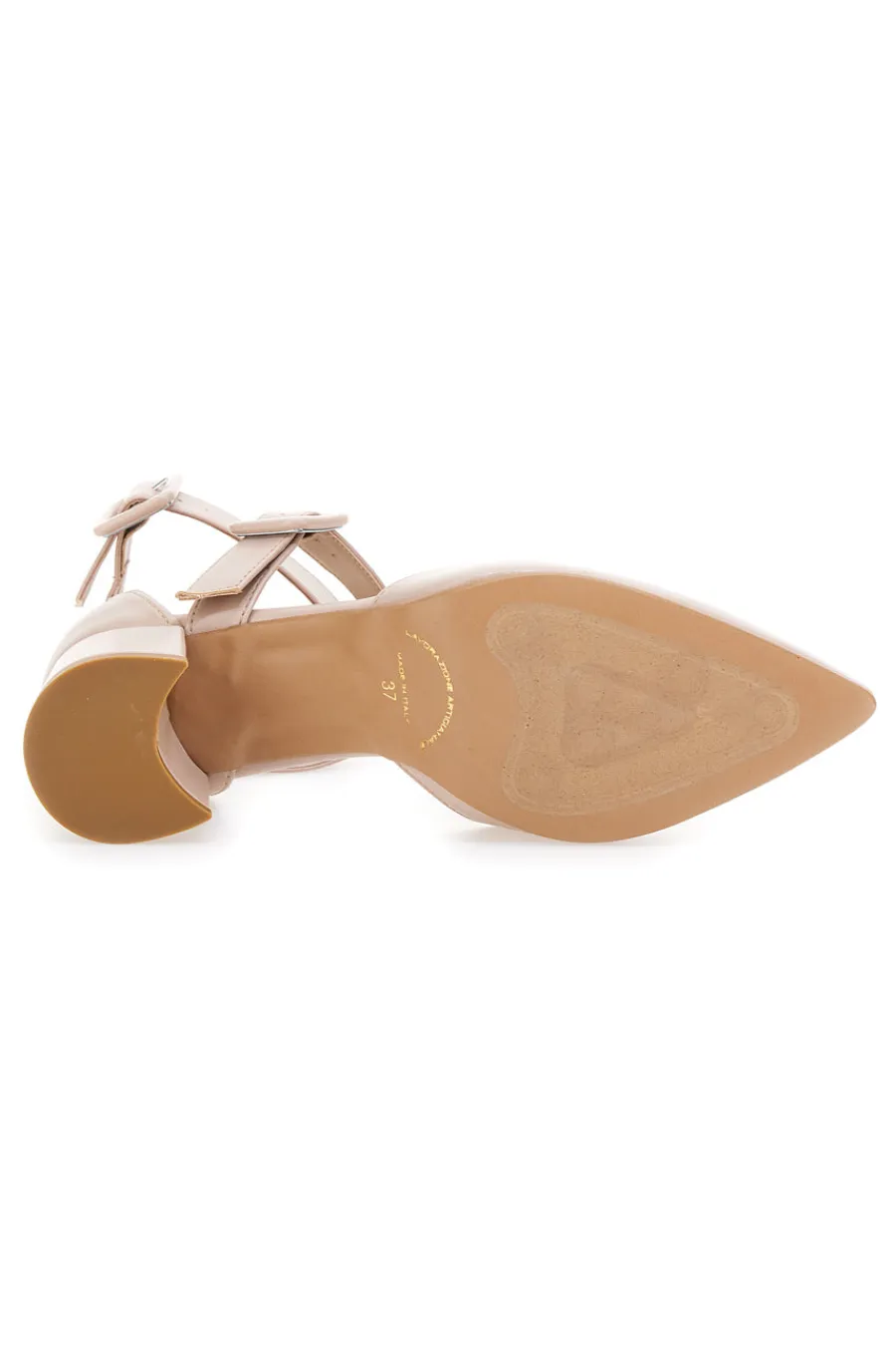 Décolleté da donna beige con cinturini incrociati 8012-FRANCESCA GRITTI Best