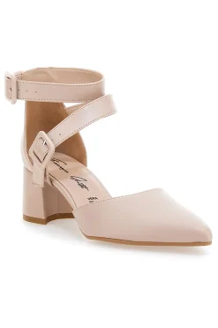 Décolleté da donna beige con cinturini incrociati 8012-FRANCESCA GRITTI Best