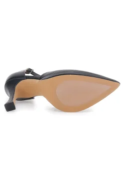 Décolleté da donna nere con cinturino e tacco alto B1929Q12-MON DIEU Outlet