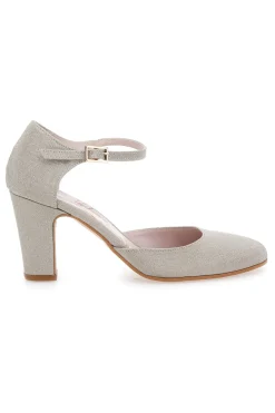 Décolleté glitter platino con cinturino 5561-PITTARELLO ROMANTIC Hot