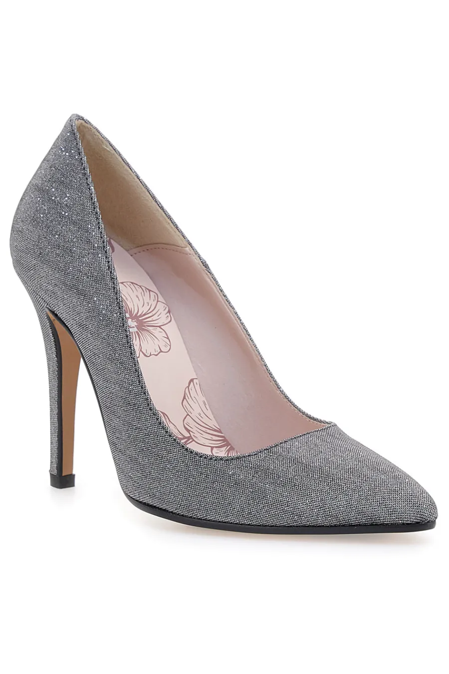Décolleté grigio scuro glitter con tacco alto 5423-PITTARELLO ROMANTIC Clearance