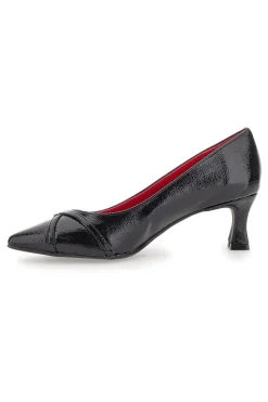 Décolleté in vernice Nera Con tacco a rocchetto 3703-PITTARELLO GLAM Hot