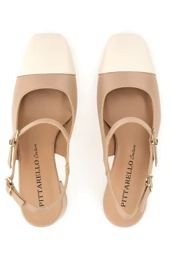 Décolleté Mary Jane Beige 508C-PITTARELLO COUTURE Clearance