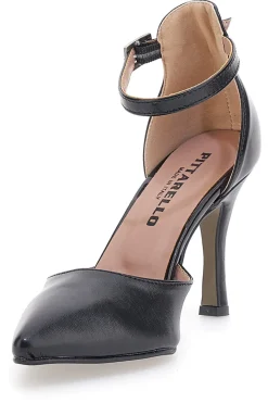Décolleté nere a punta e tacco medio 384-PITTARELLO Sale