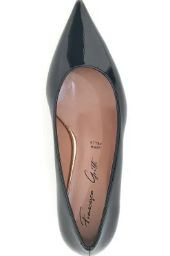 Décolleté nere a punta in vernice con tacco basso P3031-FRANCESCA GRITTI Best