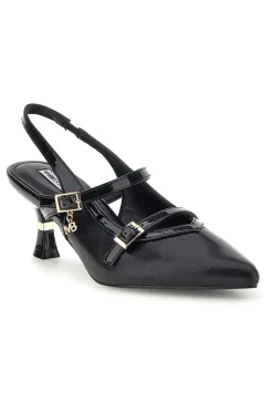 Décolleté nere con cinturini e tacco sagomato Burani 51852c1211-MARIELLA BURANI New