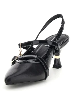 Décolleté nere con cinturini e tacco sagomato Burani 51852c1211-MARIELLA BURANI New