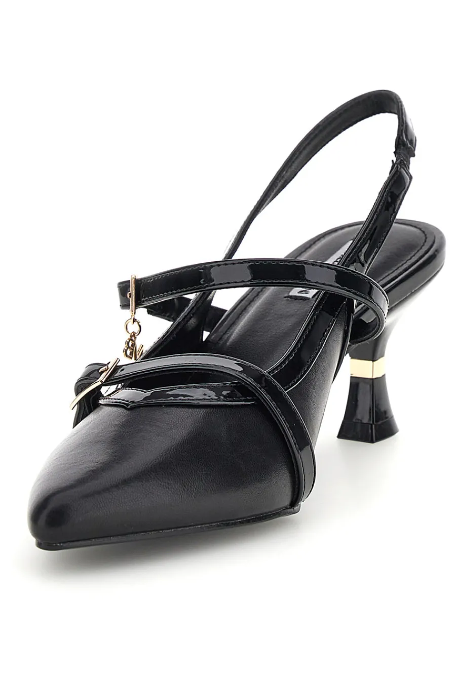 Décolleté nere con cinturini e tacco sagomato Burani 51852c1211-MARIELLA BURANI New