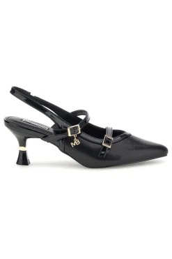 Décolleté nere con cinturini e tacco sagomato Burani 51852c1211-MARIELLA BURANI New