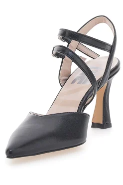 Décolleté Nere con Cinturini e Tacco a Rocchetto 251-PITTARELLO LOVE New