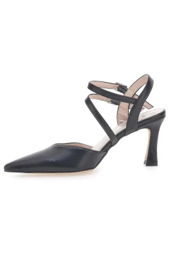 Décolleté Nere con Cinturini e Tacco a Rocchetto 251-PITTARELLO LOVE New