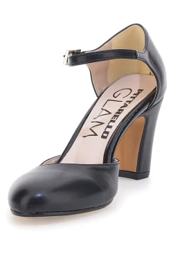 Décolleté Nere con Cinturino alla Caviglia Made in Italy 2561-PITTARELLO GLAM Discount