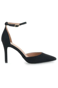 Décolleté Nere con Cinturino alla Caviglia P582-FIRST LADY Clearance