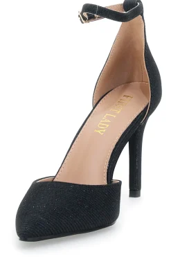 Décolleté Nere con Cinturino alla Caviglia P582-FIRST LADY Clearance