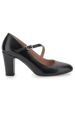 Décolleté nere con cinturino obliquo 558-PITTARELLO CLASS Sale