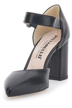 Décolleté Nere con Cinturino 4122-PITTARELLO