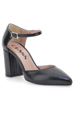 Décolleté nere con cinturino 615-PITTARELLO CLASS