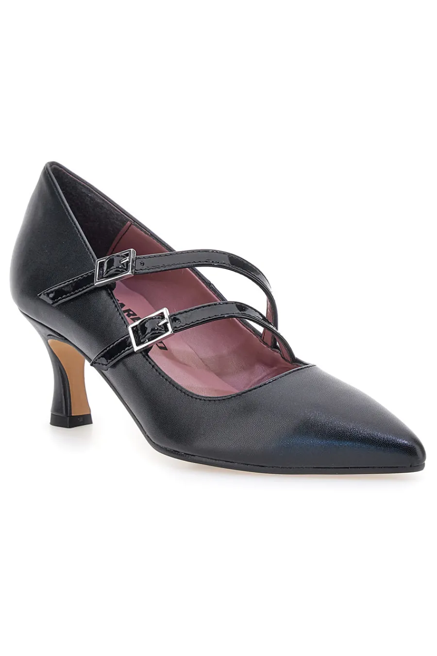 Décolleté nere con doppi cinturini lucidi 64362-PITTARELLO GLAM Sale