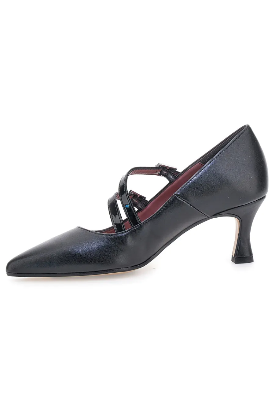 Décolleté nere con doppi cinturini lucidi 64362-PITTARELLO GLAM Sale