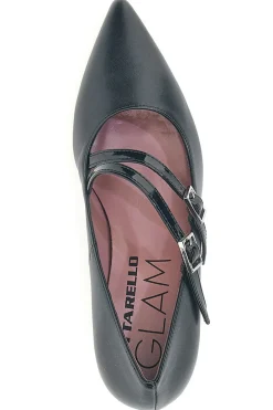 Décolleté nere con doppi cinturini lucidi 64362-PITTARELLO GLAM Sale