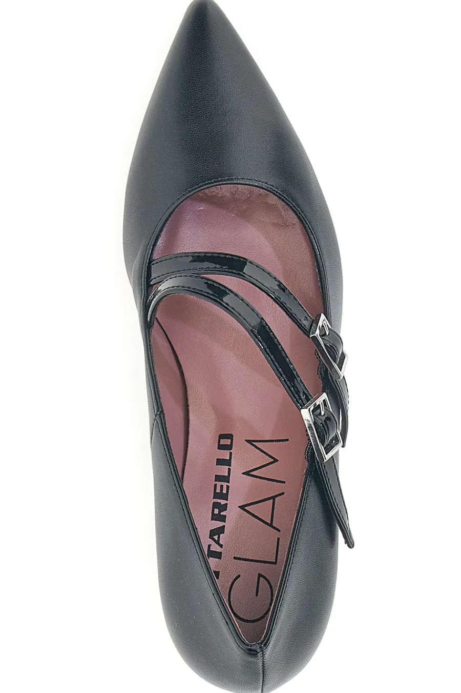 Décolleté nere con doppi cinturini lucidi 64362-PITTARELLO GLAM Sale