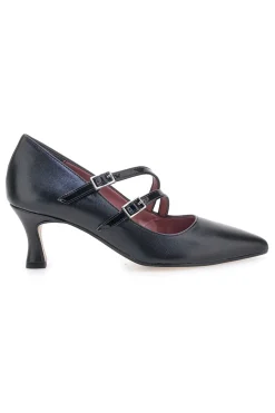Décolleté nere con doppi cinturini lucidi 64362-PITTARELLO GLAM Sale