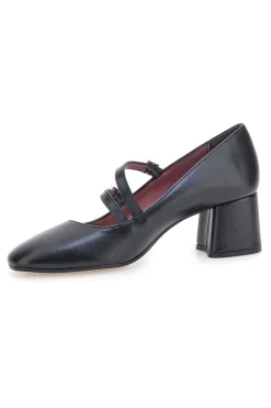Décolleté nere con doppio cinturino e tacco largo 6716-PITTARELLO GLAM Online