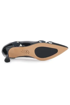 Décolleté nere con inserti animalier effetto cavallino e vernice 64379-PITTARELLO GLAM Best