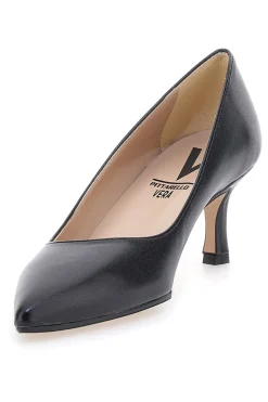 Décolleté nere con tacco basso e punta affusolata 6043-PITTARELLO VERA New