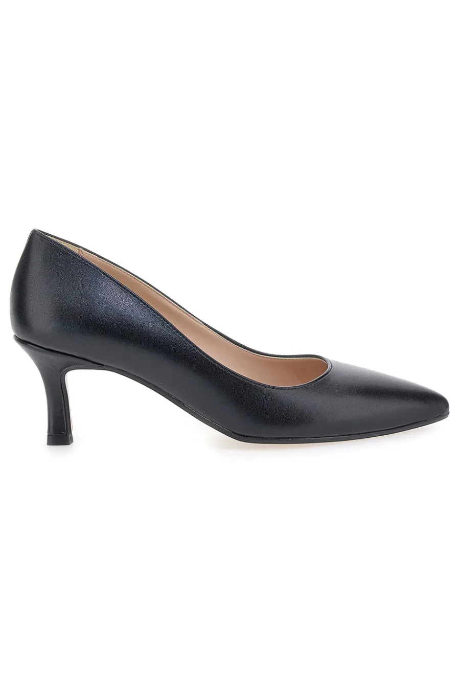 Décolleté nere con tacco basso e punta affusolata 6043-PITTARELLO VERA New